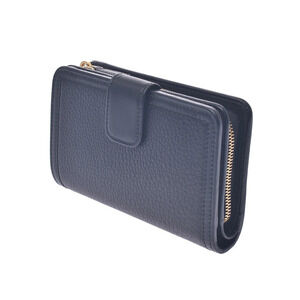 Prada fold wallet leather black zipper bi